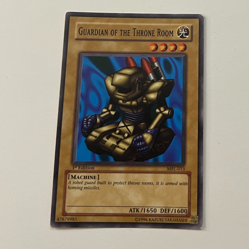 Yu-Gi-Oh 1st Edition Guardian Of The Throne Card